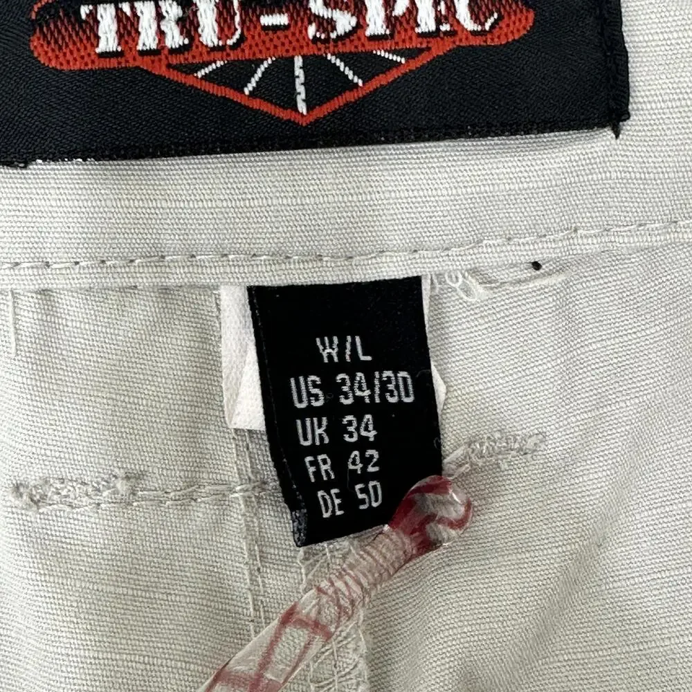 TRU-SPEC Pants Mens 34x30 Beige Cargo Ripstop Tactical Workwear Utility